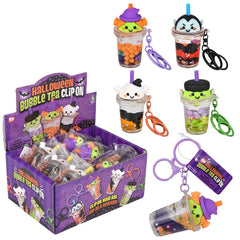 Halloween Bubble Tea Clip On 2.25" 12ct - LLB Toys