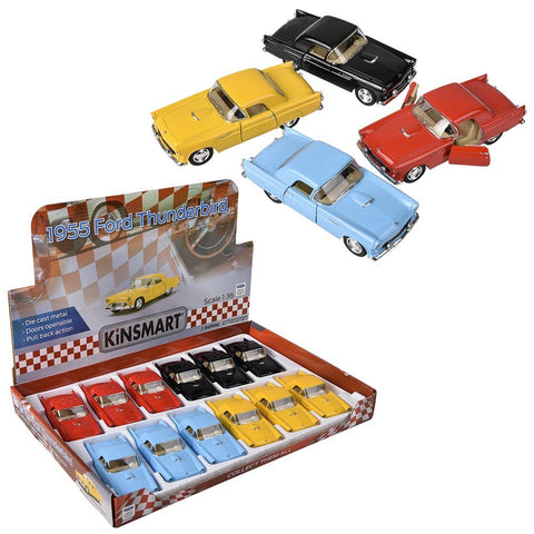 5" Diecast Pull Back 1955 Ford Thunderbird - LLB Toys