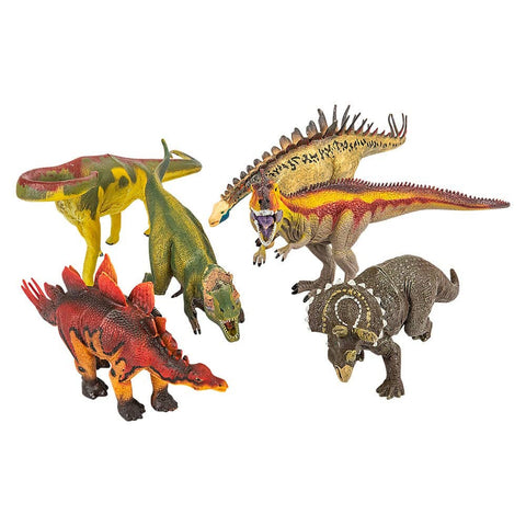 PLASTIC DINO ASSORTMENT 6PCS/DISPLAY LLB Figurine Toys