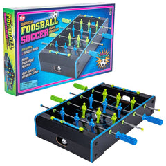 NEON WOODEN TABLETOP FOOSBALL GAME 20"x12.25" LLB kids toys