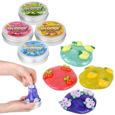 2.5" Scented Fruit Putty 12ct - LLB Toys