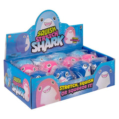 Squish And Stretch Shark 3.75" 12ct - LLB Toys