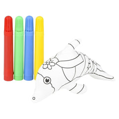 5" DOLPHIN COLOR-A-PAL LLB Plush Toys