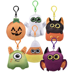 3.5" Halloween Plush Backpack Clip On Assortment- LLB Toys