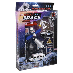 15PC DIE-CAST SPACE PLAY SET LLB Car Toys