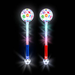 21" Light-Up World Flag Soccer Magic Ball Wand - LLB Toys