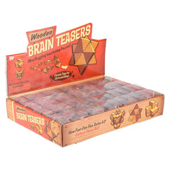1.75" WOODEN BRAIN TEASERS LLB Wood Toy - Kids