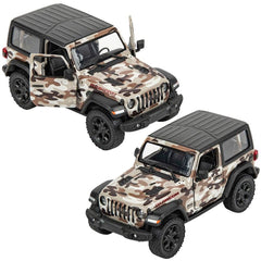5" DIE-CAST 2018 JEEP WRANGLER CAMO HARD TOP LLB Car Toys