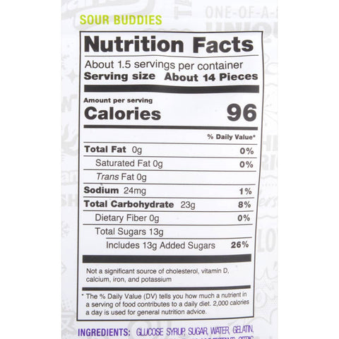 Freeze Dried Sour Buddies 1.5oz - LLB Toys