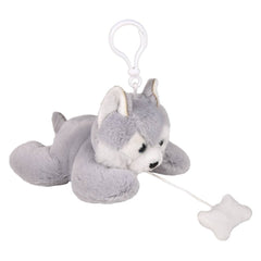 3.5" Mighty Quakes Wolf Backpack Clip - LLB Toys