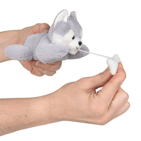 3.5" Mighty Quakes Wolf Backpack Clip - LLB Toys