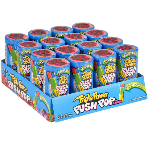 16 PC TRIPLE POWER PUSH POPS  - LLB Candy