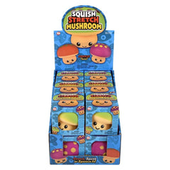 3.25" Squish And Stretch Mushroom - LLB Toys