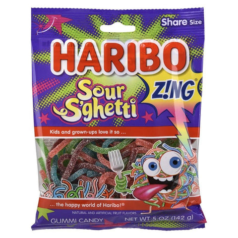 Peg Bag Haribo Sour Sghetti - LLB Candy