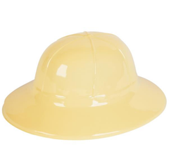 TAN PLASTIC SAFARI HAT - LLB Toys