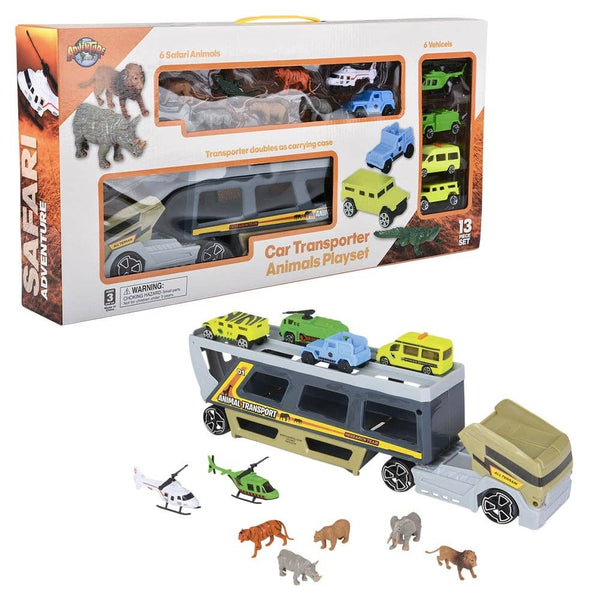 CAR TRANSPORTER WITH ANIMALS LLB kids toys