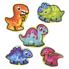 11.75" x 10.25" 6PC CHUNKY DINOSAUR PUZZLE LLB Puzzle