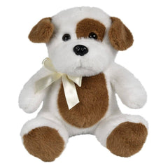 9" Sitting Mink Dog - LLB Toys