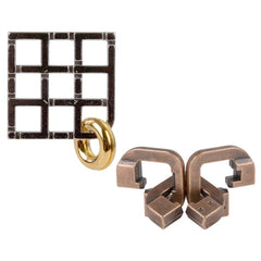 2" Metal Brain Teaser Puzzles 24ct - LLB Toys