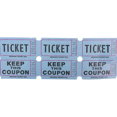 DOUBLE ROLL TICKET BLUE -2000/ROLL LLB Party Supply
