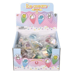 2.5" Kawaii Animal Ice Cream Liquid Clip On- LLB Toys