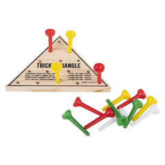 4.5" WOODEN TRIANGLE GAME LLB Board Game