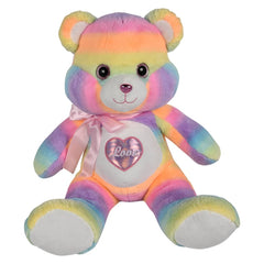 32" Cotton Candy Heart Bear  - LLB Toys