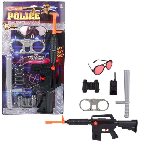 POLICE PLAY SET 6 PC LLB kids toys