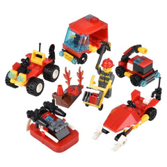 3" BUILDING BLOCK FIRE RESCUE ASSORTMENT - LLB Toys