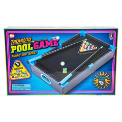 NEON WOODEN TABLETOP POOL GAME 20.5"x12.5" LLB kids toys