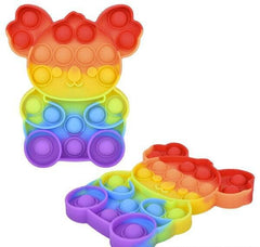 5.5" RAINBOW KOALA BUBBLE POPPERS LLB kids toys