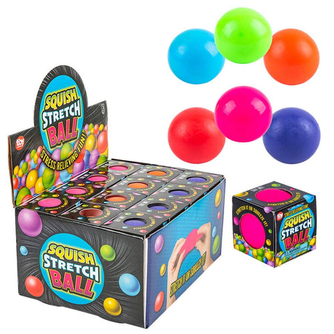 2.5" SQUISH GUMMI BALL Toys - Sold in Touch Box - LLB Toys