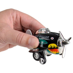 3.5" DIE-CAST PULL BACK SKYSHARK PLANE LLB Car Toys