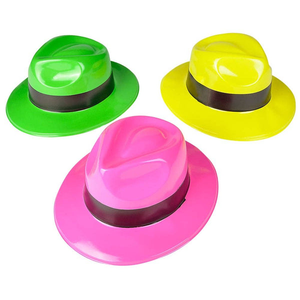 NEON GANGSTER HAT WITH BAND - LLB Toys