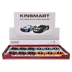 5" Diecast Pull Back McLaren Elva Livery 12ct - LLB Toys