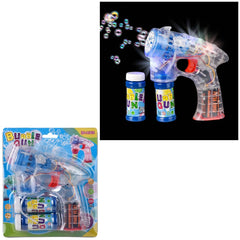 7" Light-Up 10 Hole Bubble Blaster 24/ - LLB Toys