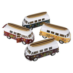 5" Diecast  1962 VW Bus/Surfboard - LLB Toys