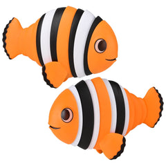 7" Wiggle Sensory Clown Fish 12ct - LLB Toys
