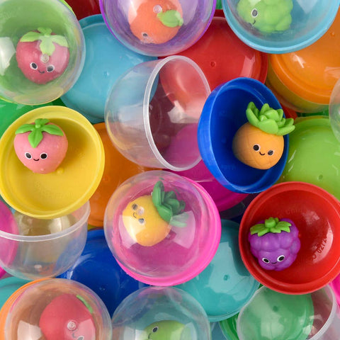 1" Mini Fruit Squeezy Figures In 2" Capsule - LLB Toys