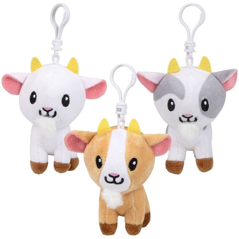 4" Plush Goat Clip On - LLB Toys