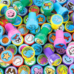 1.4" PLASTIC STAMPERS (100PCS/BOX) LLB kids toys