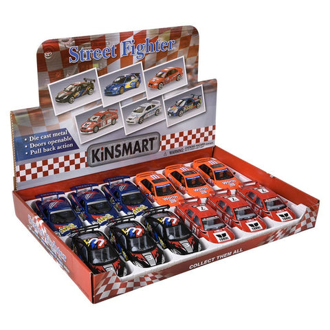 5" Diecast Pull Back Street Racer Assortment - LLB Toys