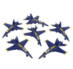6.5" DIE-CAST PULL BACK F-18 BLUE ANGEL LLB Car Toys