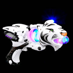 11.5" SUPER SPINNER WHITE TIGER BLASTER LLB kids toys