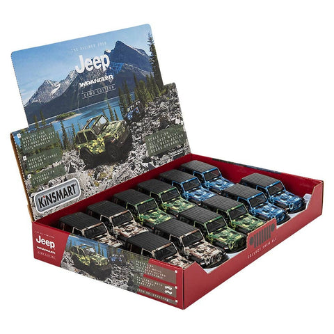 5" DIE-CAST 2018 JEEP WRANGLER CAMO HARD TOP LLB Car Toys