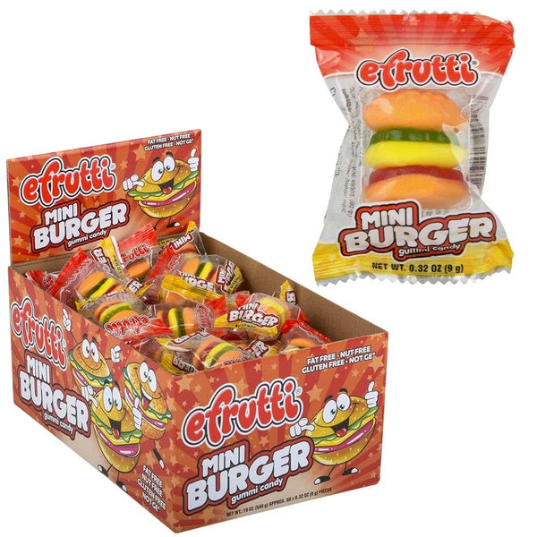 Gummi Burger 60ct Display #3 Gummy Candy - LLB Toys