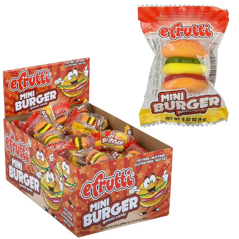 Gummi Burger 60ct Display #3 Gummy Candy - LLB Toys