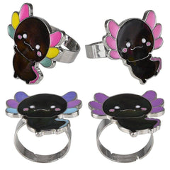 Axolotl Mood Ring 1" Novelty Toy 24ct - LLB Toys