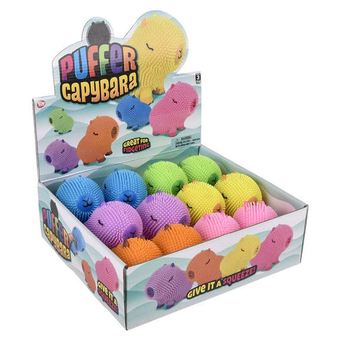 4" Capybara Colorful Puffer 12ct - LLB Toys