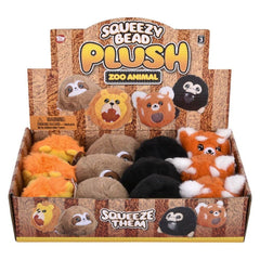 3" Zoo Animal Squeezy Bead plush Ball LLB Plush Toys